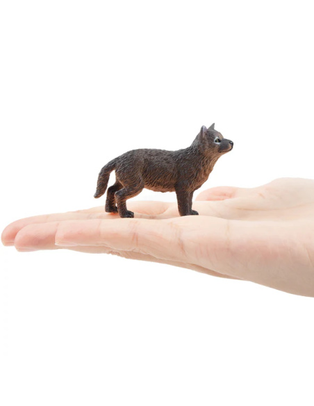 Figurine louveteau gris debout ToyMany