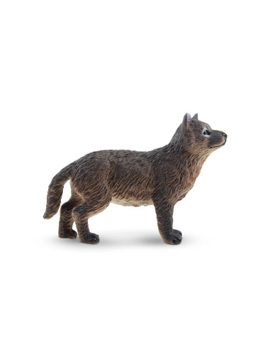 Figurine louveteau gris debout ToyMany