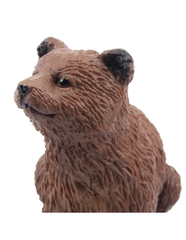 Figurine ourson brun assis ToyMany