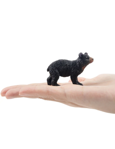 Figurine ourson noir tête levée ToyMany