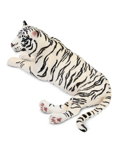 Figurine tigresse blanche (allongée) ToyMany