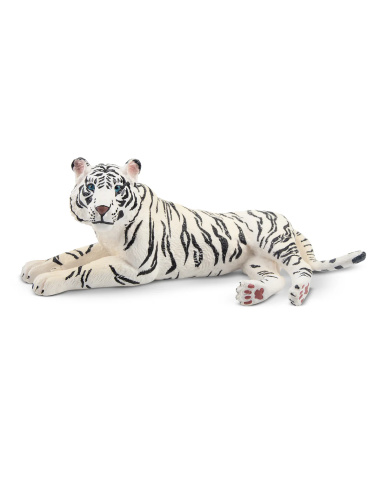Figurine tigresse blanche (allongée) ToyMany