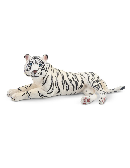 Figurine tigresse blanche (allongée) ToyMany