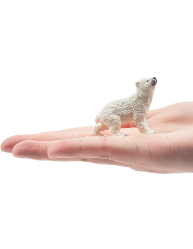 Figurine ourson polaire tête levée ToyMany