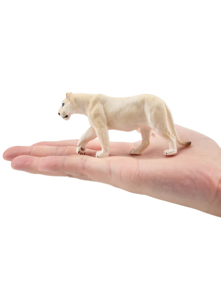 Figurine lionne blanche (en marche) ToyMany