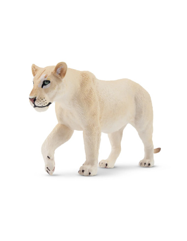 Figurine lionne blanche (en marche) ToyMany