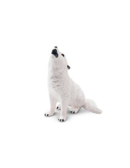 Figurine loup arctique hurlant (petite) ToyMany