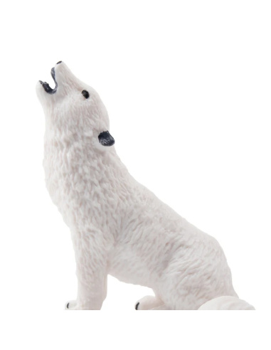 Figurine loup arctique hurlant (petite) ToyMany