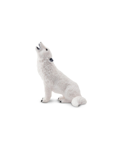 Figurine loup arctique hurlant (petite) ToyMany