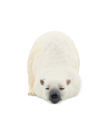 Figurine ours polaire adulte allongé ToyMany