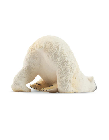 Figurine ours polaire adulte allongé ToyMany