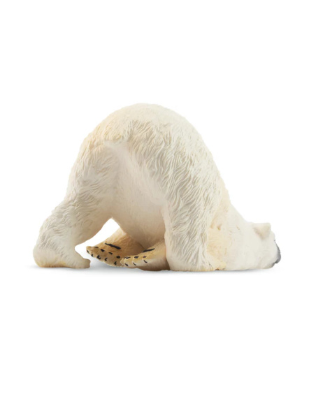 Figurine ours polaire adulte allongé ToyMany