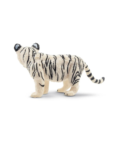 Figurine bébé tigre blanc debout ToyMany