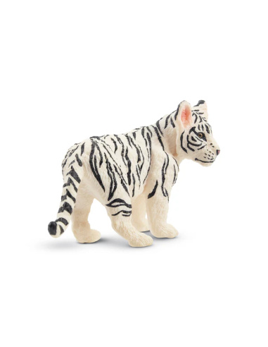 Figurine bébé tigre blanc debout ToyMany