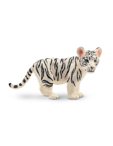 Figurine bébé tigre blanc debout ToyMany
