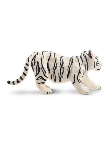 Figurine bébé tigre blanc qui s’étire ToyMany