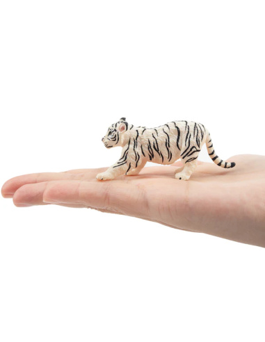 Figurine bébé tigre blanc qui s’étire ToyMany