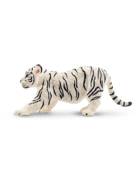 Figurine bébé tigre blanc qui s’étire ToyMany