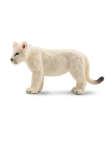 Figurine lionceau blanc debout ToyMany
