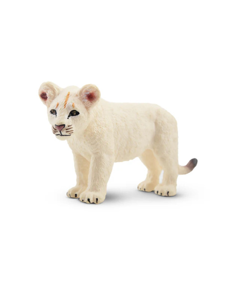 Figurine lionceau blanc debout ToyMany