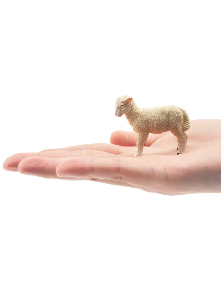 Figurine agneau brun ToyMany