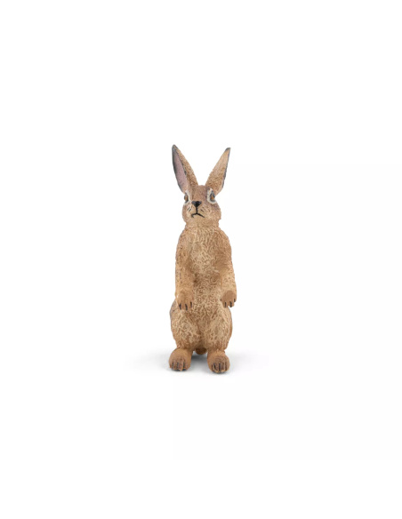 Figurine Lièvre Debout Papo - Lagomorphe Rapide