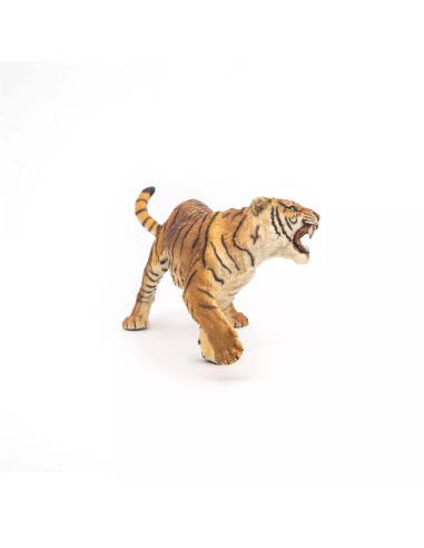 Figurine Tigre Rugissant Papo - Félin Sumatra