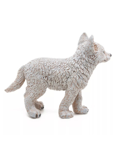 Figurine Jeune Loup Polaire Papo - Canidé Arctique