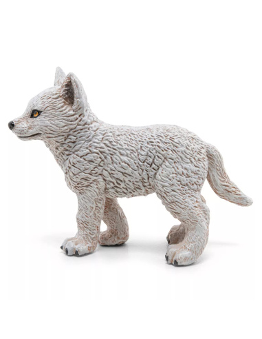 Figurine Jeune Loup Polaire Papo - Canidé Arctique