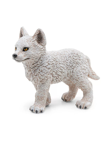 Figurine Jeune Loup Polaire Papo - Canidé Arctique