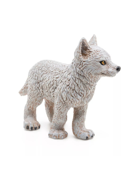 Figurine Jeune Loup Polaire Papo - Canidé Arctique