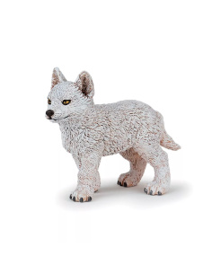 Figurine Jeune Loup Polaire Papo - Canidé Arctique