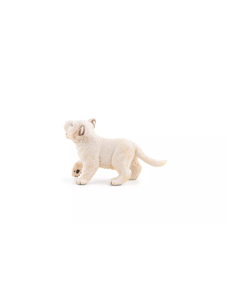 Figurine Lionceau Blanc Papo - Jeune Lion Rare