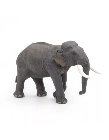 Figurine Éléphant Asie Papo - Pachyderme Intelligent