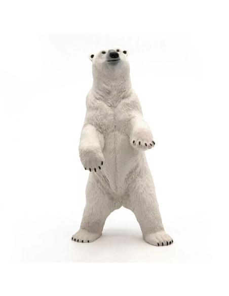 Figurine Ours Polaire Debout Papo - Carnivore Arctique