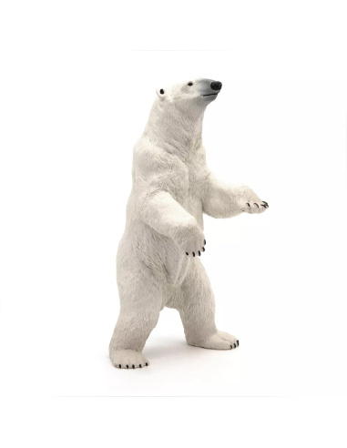 Figurine Ours Polaire Debout Papo - Carnivore Arctique
