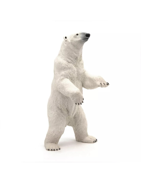 Figurine Ours Polaire Debout Papo - Carnivore Arctique