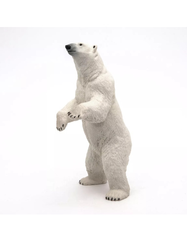 Figurine Ours Polaire Debout Papo - Carnivore Arctique
