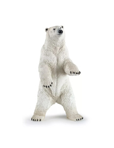 Figurine Ours Polaire Debout Papo - Carnivore Arctique