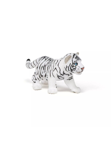 Figurine Bébé Tigre Blanc Papo - Félin Leucistique