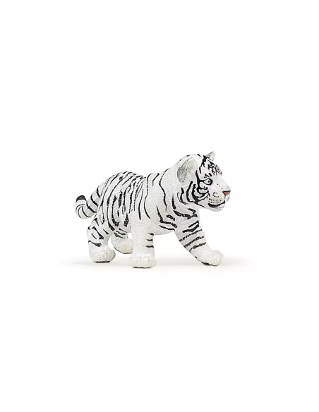 Figurine Bébé Tigre Blanc Papo - Félin Leucistique