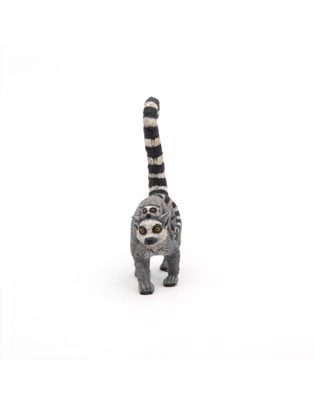 Figurine Lémurien et Bébé Papo - Primate Madagascar
