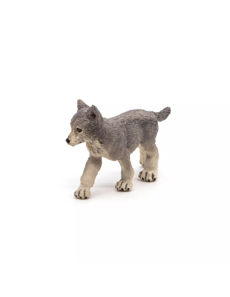 Figurine Louveteau Gris Papo - Jeune Canidé