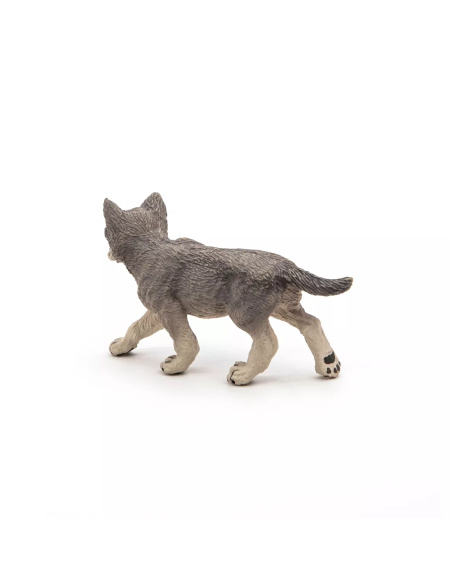 Figurine Louveteau Gris Papo - Jeune Canidé