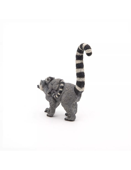Figurine Lémurien et Bébé Papo - Primate Madagascar
