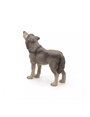 Figurine Loup Hurlant Papo - Canidé Communication