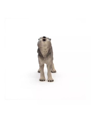 Figurine Loup Hurlant Papo - Canidé Communication