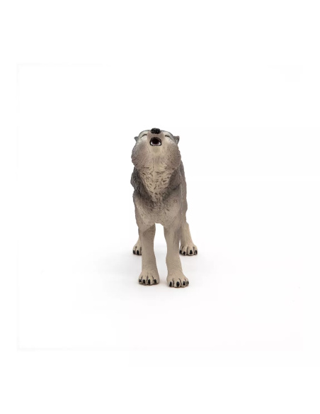 Figurine Loup Hurlant Papo - Canidé Communication