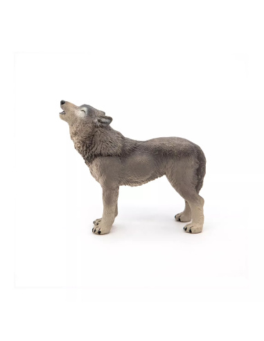Figurine Loup Hurlant Papo - Canidé Communication