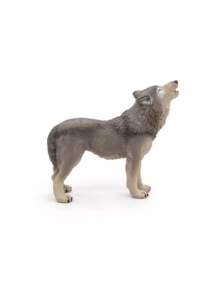 Figurine Loup Hurlant Papo - Canidé Communication